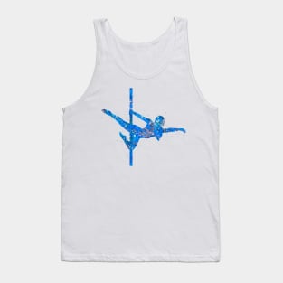 Pole dance blue art Tank Top